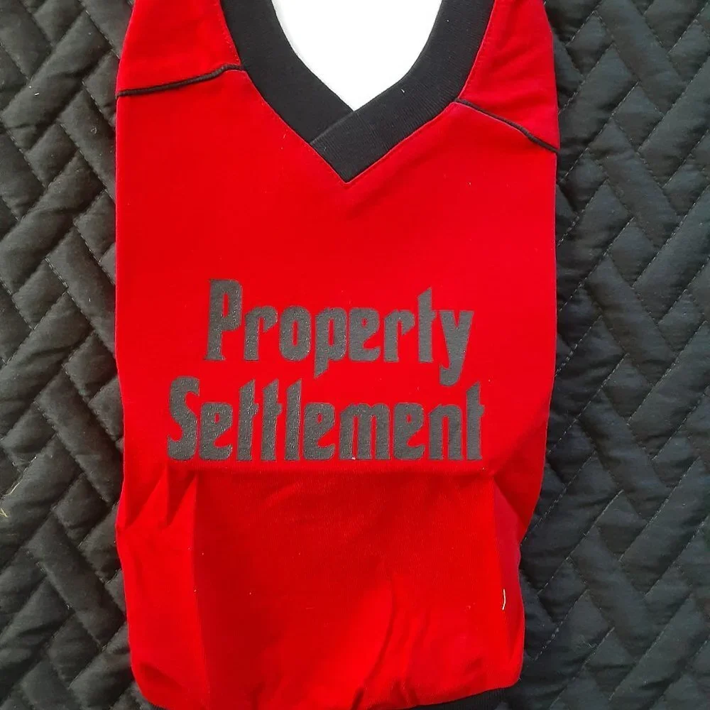 Funny Dog Shirt Property Settlement Size 4 Puppe Love NEW